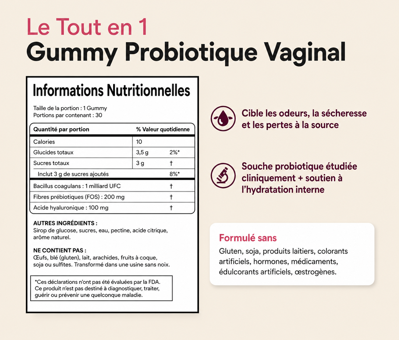 PROBIOTIQUES FLORE INTIME